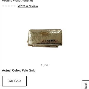 !!Flash sale!!Michael Kors Gold Continental Wallet